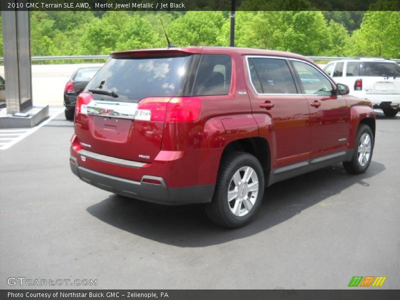 Merlot Jewel Metallic / Jet Black 2010 GMC Terrain SLE AWD