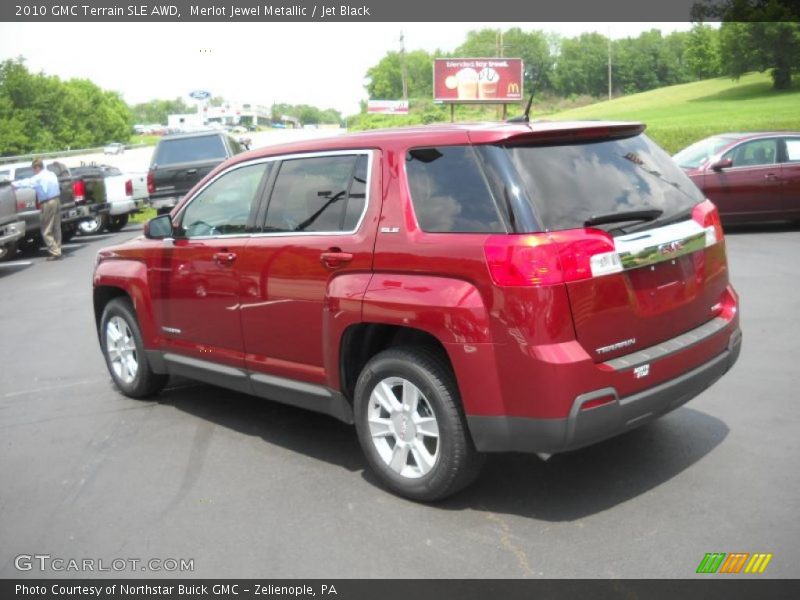Merlot Jewel Metallic / Jet Black 2010 GMC Terrain SLE AWD