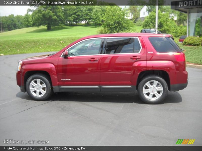 Merlot Jewel Metallic / Jet Black 2010 GMC Terrain SLE AWD