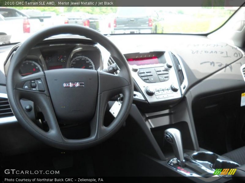 Merlot Jewel Metallic / Jet Black 2010 GMC Terrain SLE AWD