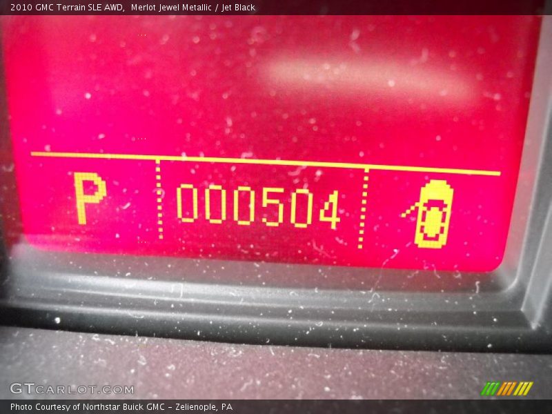 Merlot Jewel Metallic / Jet Black 2010 GMC Terrain SLE AWD