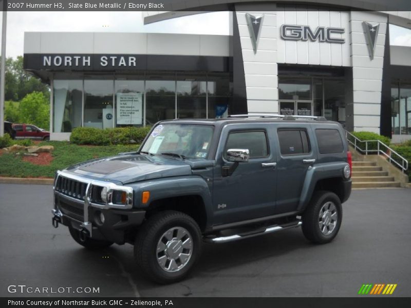 Slate Blue Metallic / Ebony Black 2007 Hummer H3