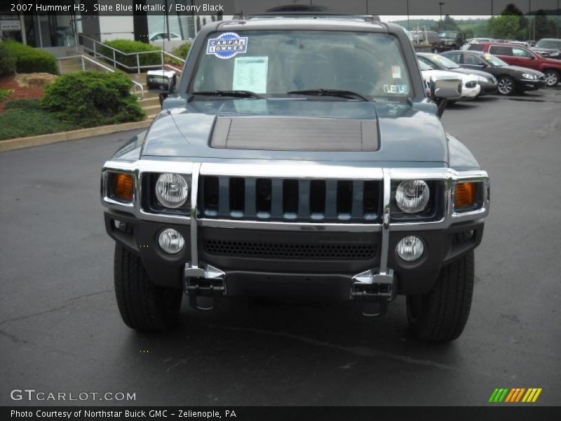 Slate Blue Metallic / Ebony Black 2007 Hummer H3