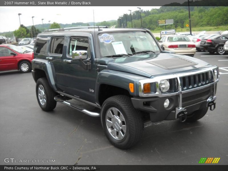 Slate Blue Metallic / Ebony Black 2007 Hummer H3