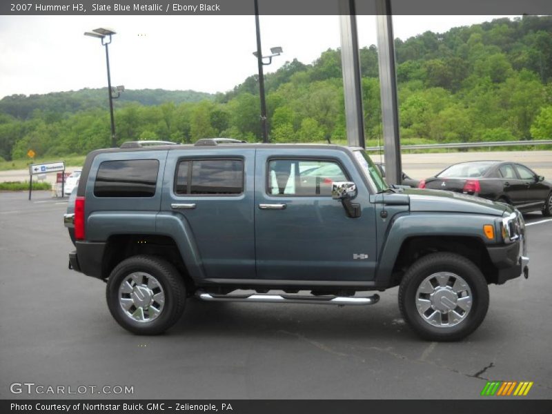 Slate Blue Metallic / Ebony Black 2007 Hummer H3