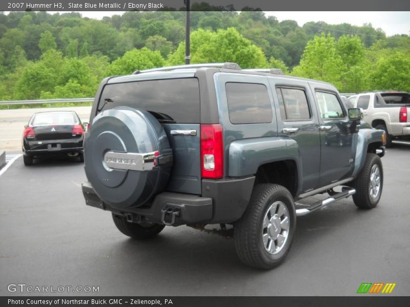 Slate Blue Metallic / Ebony Black 2007 Hummer H3