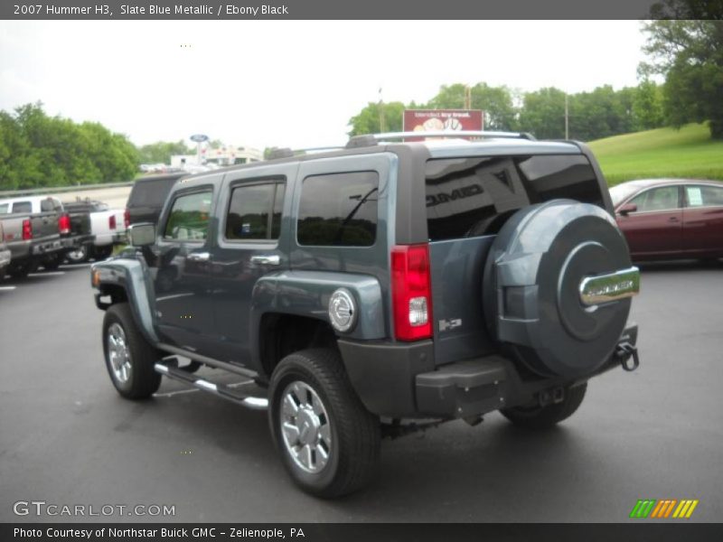 Slate Blue Metallic / Ebony Black 2007 Hummer H3