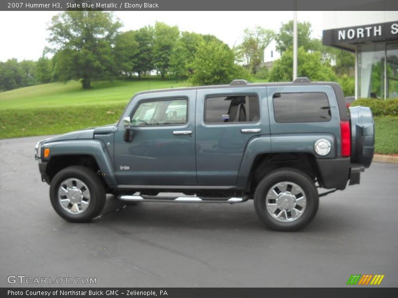 Slate Blue Metallic / Ebony Black 2007 Hummer H3