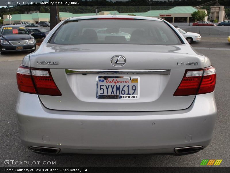 Mercury Metallic / Black 2007 Lexus LS 460