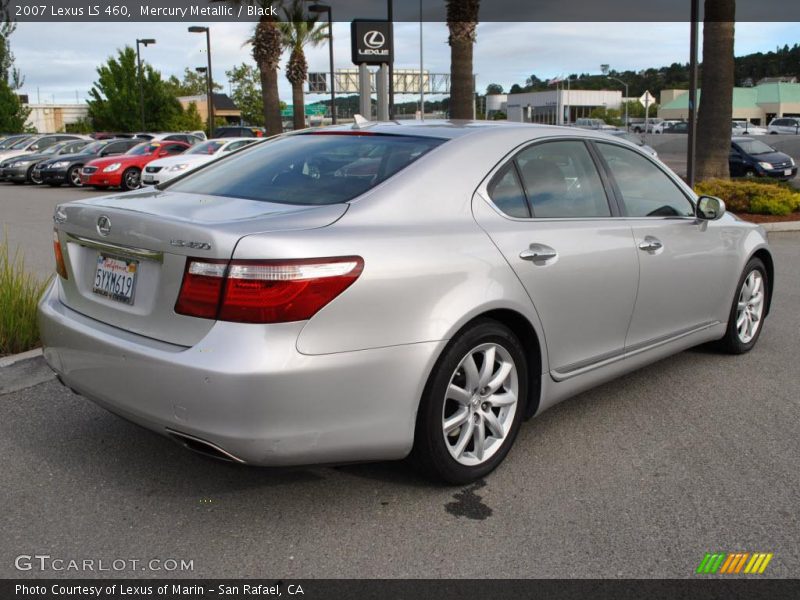 Mercury Metallic / Black 2007 Lexus LS 460