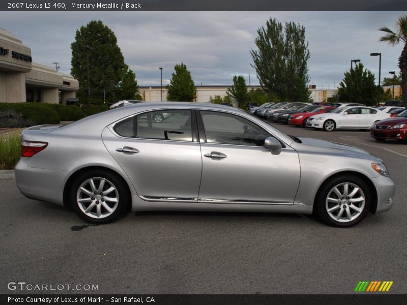 Mercury Metallic / Black 2007 Lexus LS 460
