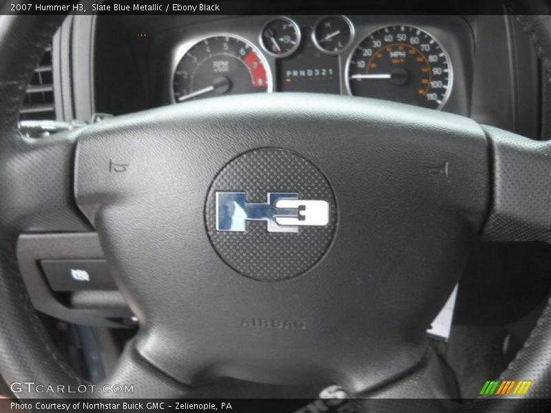 Slate Blue Metallic / Ebony Black 2007 Hummer H3