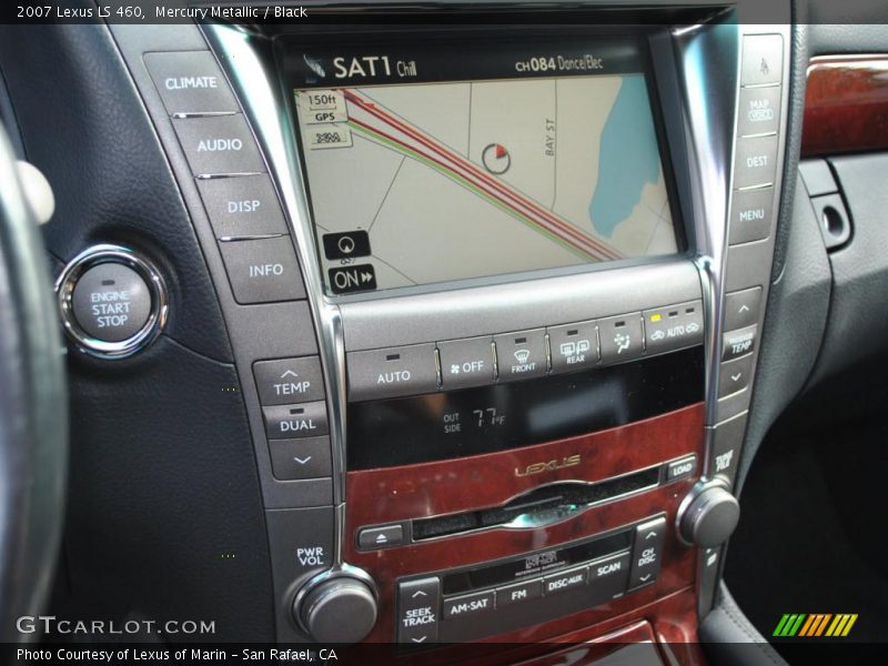 Mercury Metallic / Black 2007 Lexus LS 460