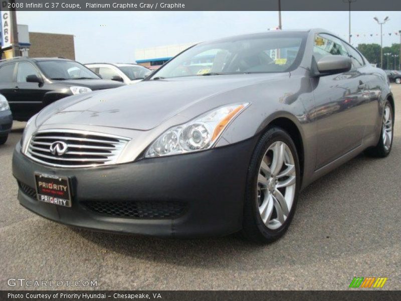 Platinum Graphite Gray / Graphite 2008 Infiniti G 37 Coupe