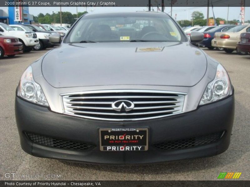 Platinum Graphite Gray / Graphite 2008 Infiniti G 37 Coupe