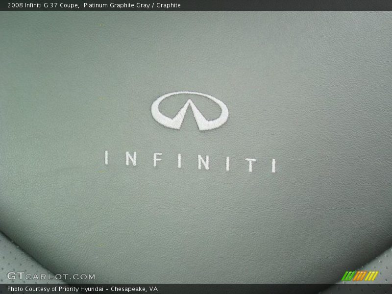 Platinum Graphite Gray / Graphite 2008 Infiniti G 37 Coupe