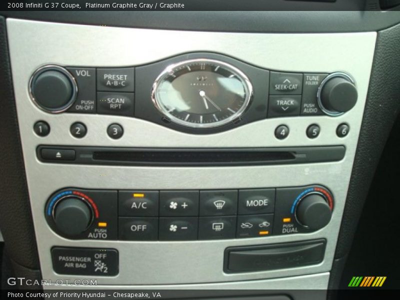 Platinum Graphite Gray / Graphite 2008 Infiniti G 37 Coupe