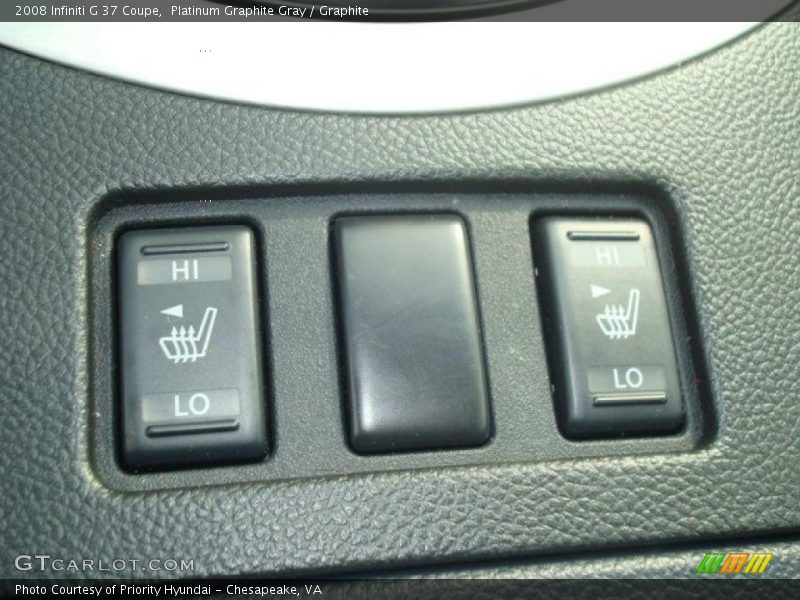 Platinum Graphite Gray / Graphite 2008 Infiniti G 37 Coupe