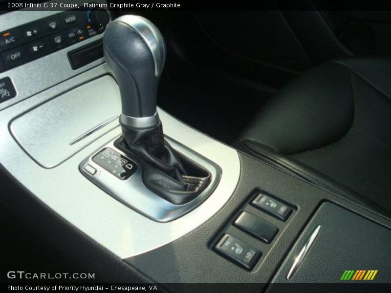 Platinum Graphite Gray / Graphite 2008 Infiniti G 37 Coupe