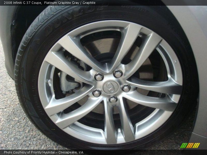 Platinum Graphite Gray / Graphite 2008 Infiniti G 37 Coupe