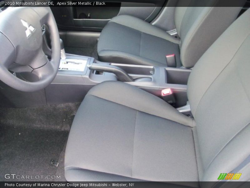 Apex Silver Metallic / Black 2010 Mitsubishi Lancer DE