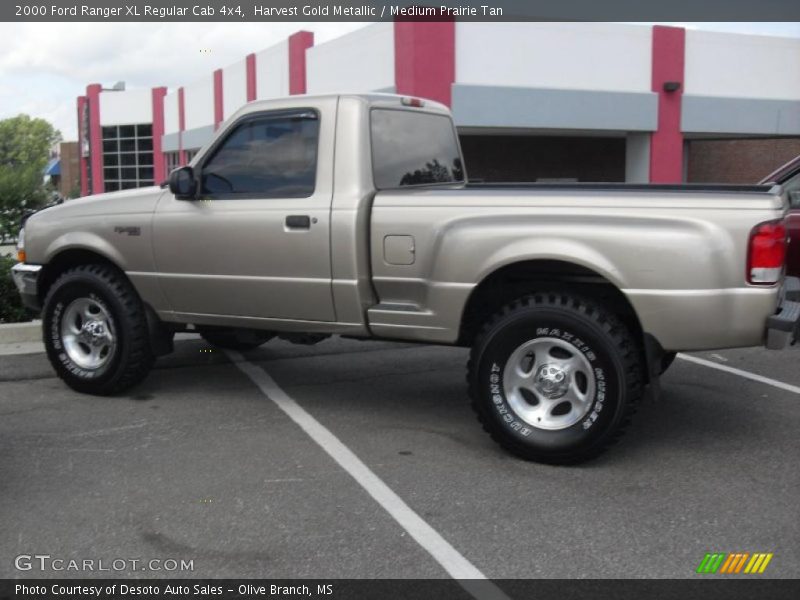 Harvest Gold Metallic / Medium Prairie Tan 2000 Ford Ranger XL Regular Cab 4x4
