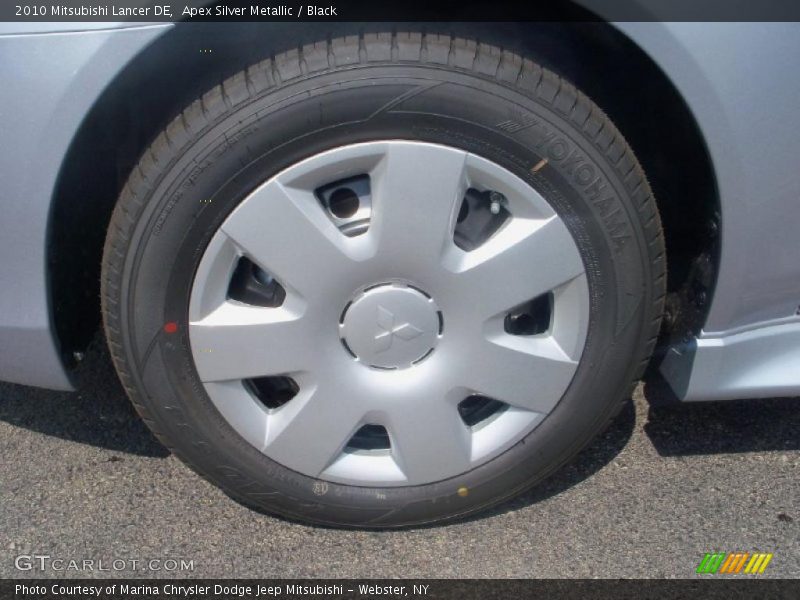 Apex Silver Metallic / Black 2010 Mitsubishi Lancer DE