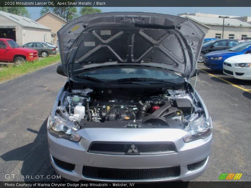 Apex Silver Metallic / Black 2010 Mitsubishi Lancer DE