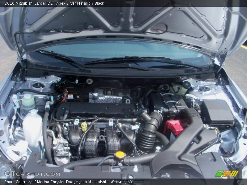 Apex Silver Metallic / Black 2010 Mitsubishi Lancer DE