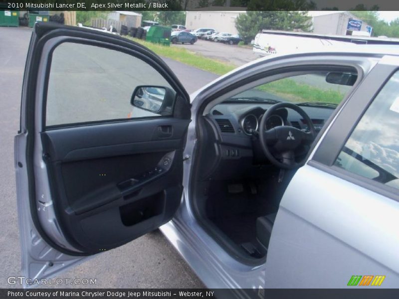 Apex Silver Metallic / Black 2010 Mitsubishi Lancer DE