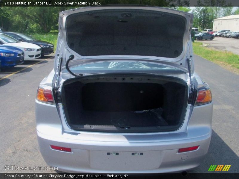 Apex Silver Metallic / Black 2010 Mitsubishi Lancer DE