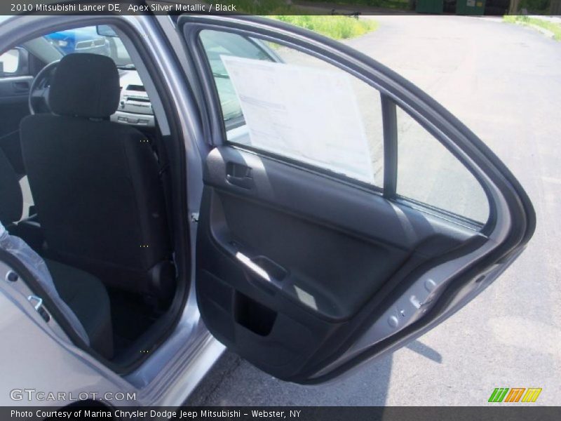 Apex Silver Metallic / Black 2010 Mitsubishi Lancer DE