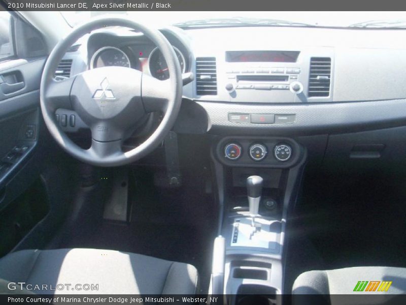 Apex Silver Metallic / Black 2010 Mitsubishi Lancer DE