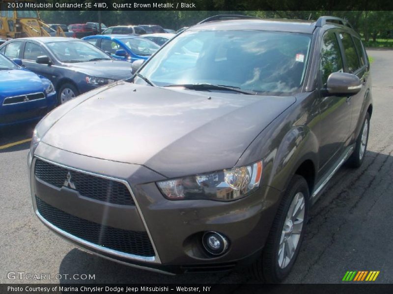 Quartz Brown Metallic / Black 2010 Mitsubishi Outlander SE 4WD