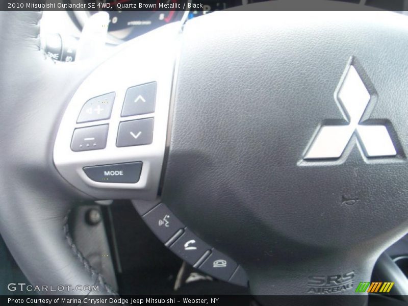 Quartz Brown Metallic / Black 2010 Mitsubishi Outlander SE 4WD