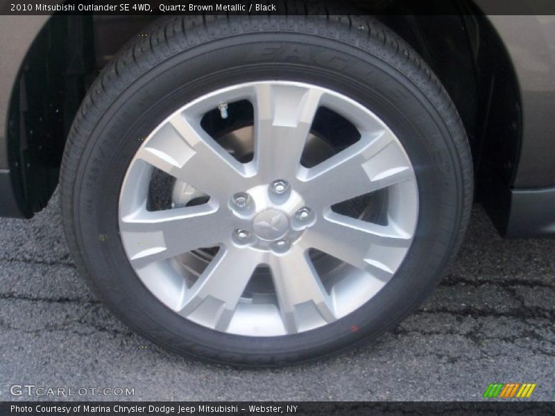 Quartz Brown Metallic / Black 2010 Mitsubishi Outlander SE 4WD