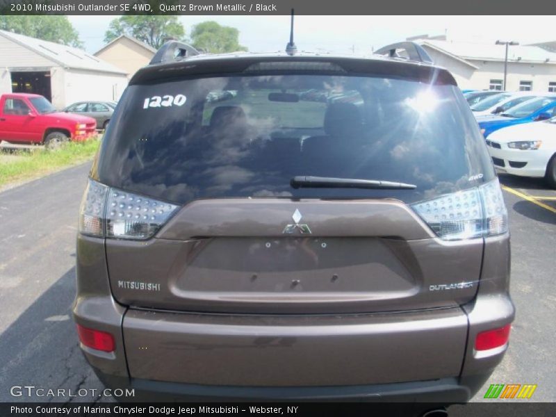 Quartz Brown Metallic / Black 2010 Mitsubishi Outlander SE 4WD