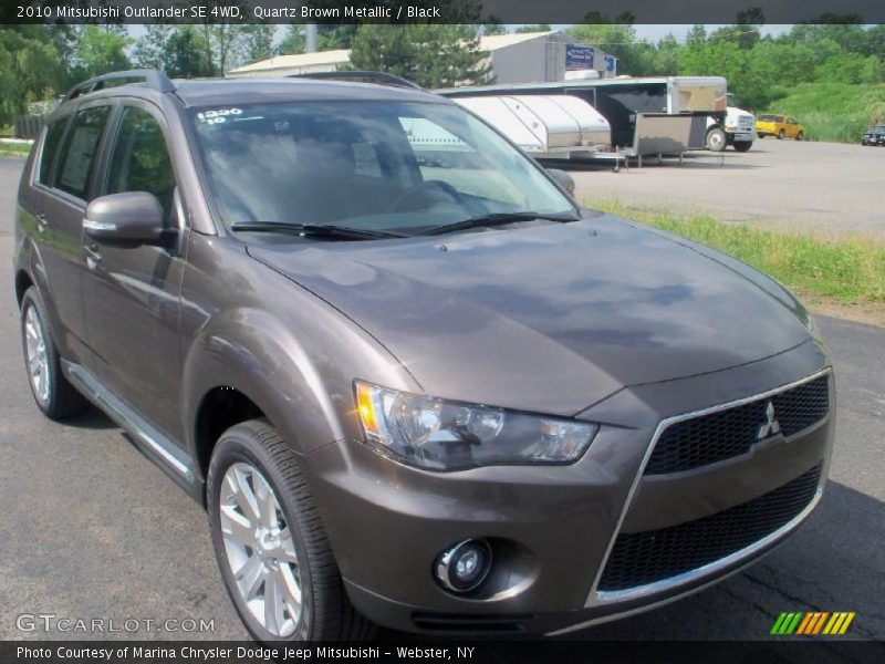 Quartz Brown Metallic / Black 2010 Mitsubishi Outlander SE 4WD