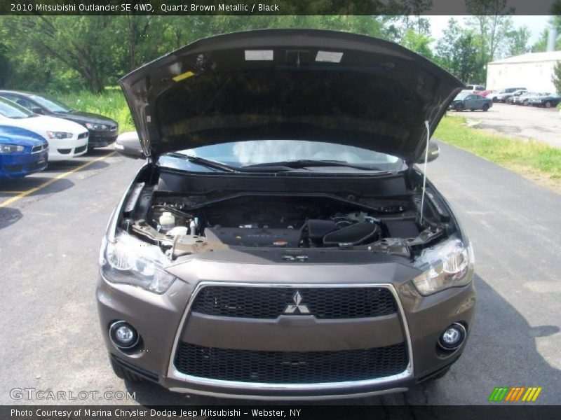 Quartz Brown Metallic / Black 2010 Mitsubishi Outlander SE 4WD