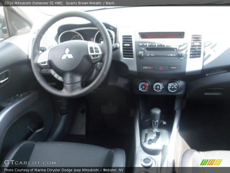 Quartz Brown Metallic / Black 2010 Mitsubishi Outlander SE 4WD
