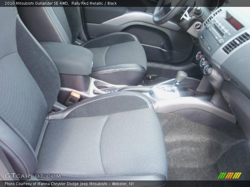 Rally Red Metallic / Black 2010 Mitsubishi Outlander SE 4WD