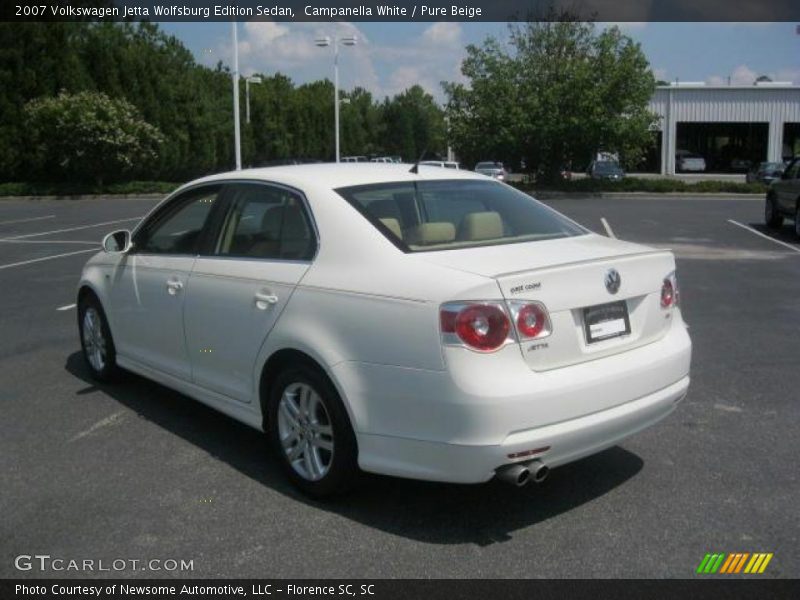 Campanella White / Pure Beige 2007 Volkswagen Jetta Wolfsburg Edition Sedan