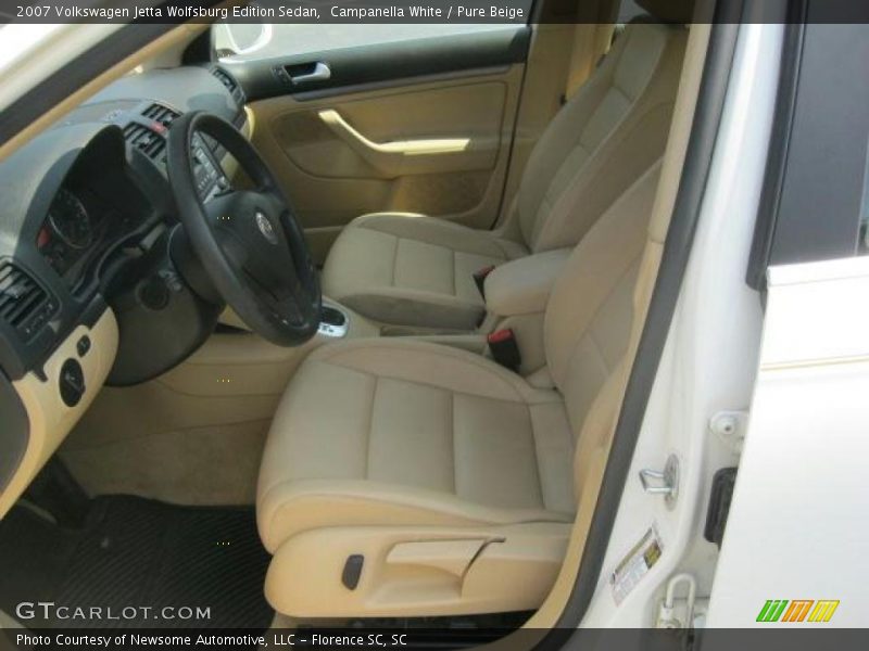 Campanella White / Pure Beige 2007 Volkswagen Jetta Wolfsburg Edition Sedan