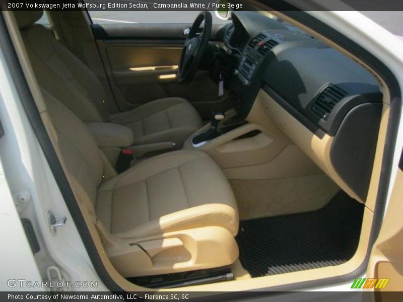 Campanella White / Pure Beige 2007 Volkswagen Jetta Wolfsburg Edition Sedan