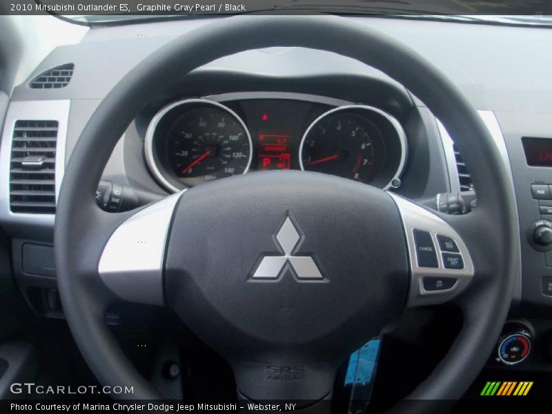 Graphite Gray Pearl / Black 2010 Mitsubishi Outlander ES