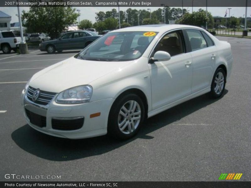 Campanella White / Pure Beige 2007 Volkswagen Jetta Wolfsburg Edition Sedan
