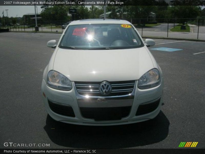 Campanella White / Pure Beige 2007 Volkswagen Jetta Wolfsburg Edition Sedan