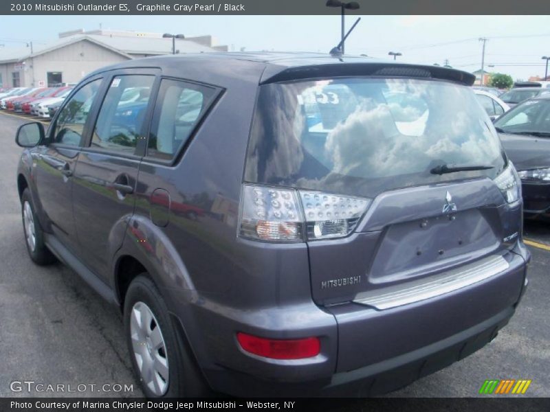 Graphite Gray Pearl / Black 2010 Mitsubishi Outlander ES