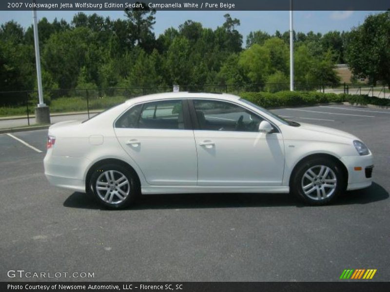 Campanella White / Pure Beige 2007 Volkswagen Jetta Wolfsburg Edition Sedan