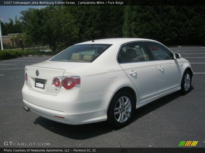 Campanella White / Pure Beige 2007 Volkswagen Jetta Wolfsburg Edition Sedan